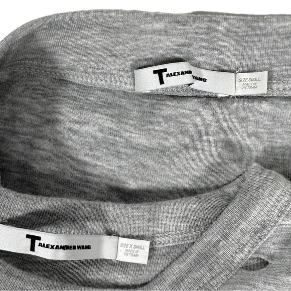 T by ALEXANDER WANG Netted Eyelet Jersey Skirt + Tank Matching Set - Picture 11 of 13